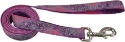 COASTAL LazerBrite Patterned Leash 5/8 x 6' Pink Multi Flowers